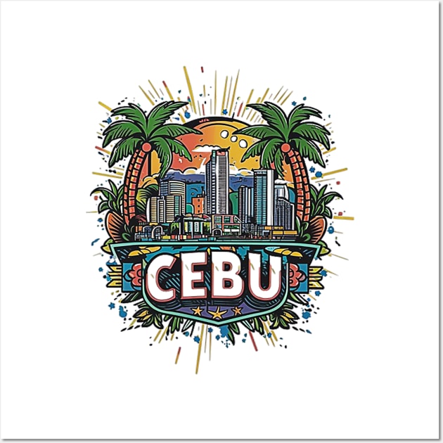 Cebu City Philippines Wall Art by likbatonboot